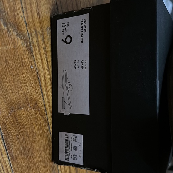 Women’s brand new J. Crew leather penny loafers black size 9 - Picture 3 of 5
